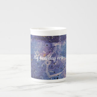 Taza De Porcelana Acuarela abstracta personalizada de galaxia cósmic