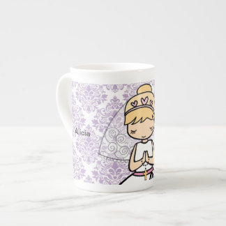 Taza De Porcelana Adorable First Holy Communia niñita mug