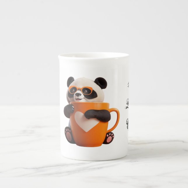 Taza De Porcelana Adorable Panda Print Mug (Frente)