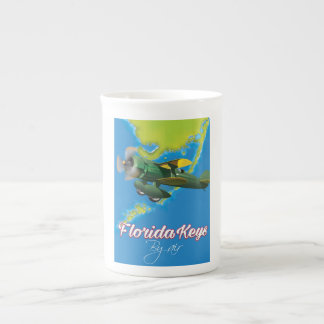 Taza De Porcelana Afiche de viaje de las Cayas de Florida