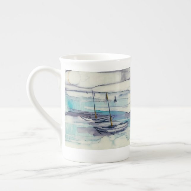 Taza De Porcelana Aguas islandesas hueso china mug (Izquierda)
