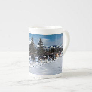 Taza De Porcelana Alaska Husky Dog Sled Race