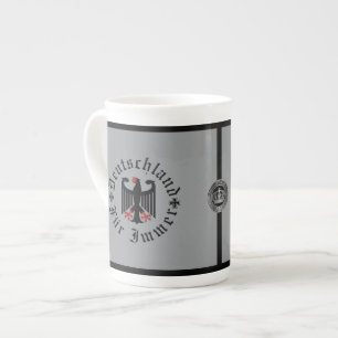 Taza De Porcelana Alemania/Deutschland Por siempre/águila negra/cruz