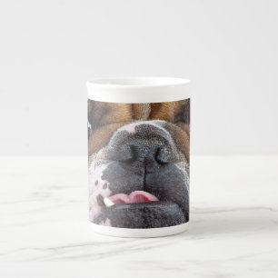 Taza De Porcelana Almohada de inglés bulldog