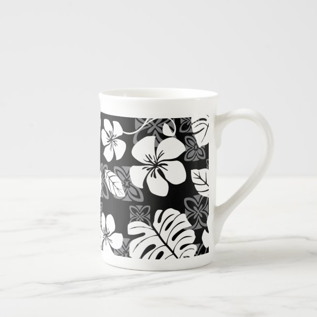 TAZA DE PORCELANA ALOHA VIERNES (NEGRO) HUESO CHINA MUG (Derecha)