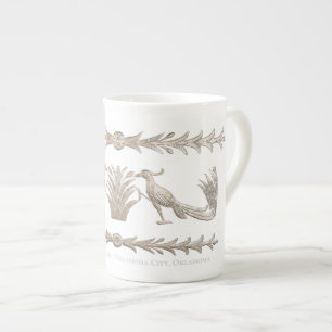 Taza De Porcelana Aluminio Ave y Lámina