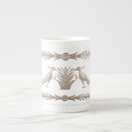 Taza De Porcelana Aluminio Ave y Lámina