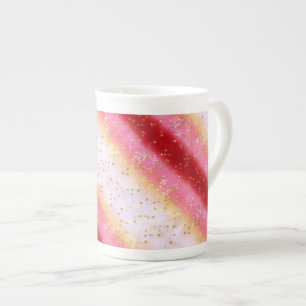 Taza De Porcelana Amanecer del Sakura Rosa de Caída