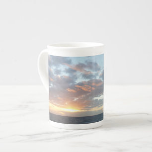 Taza De Porcelana Amanecer en el mar I Pastel
