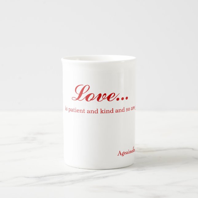 Taza De Porcelana Amar (Frente)