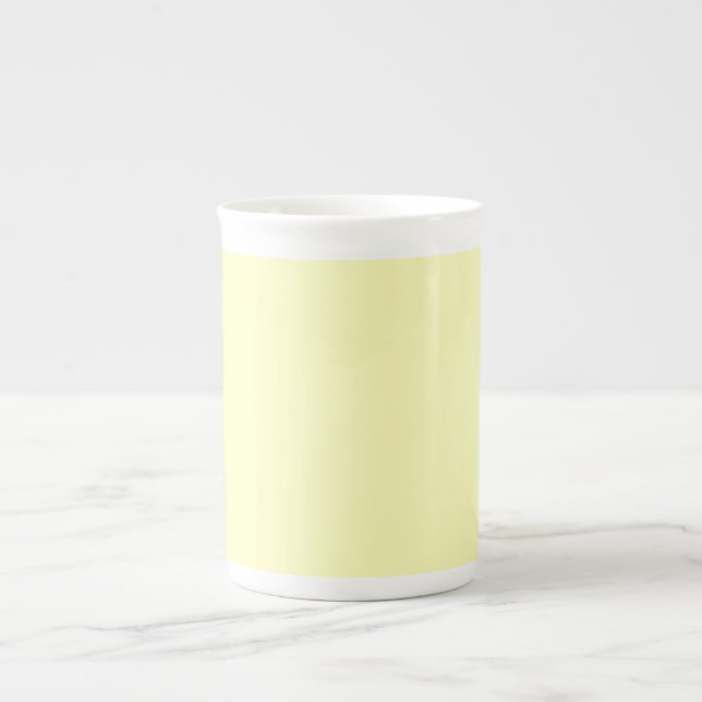 Taza De Porcelana Amarillo pálido (Frente)