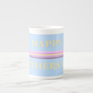 Taza De Porcelana amarillo rosa Día de la Madre con gráficos y palab