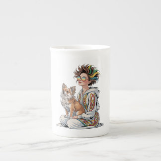 Taza De Porcelana  amo a mi chihuahua 