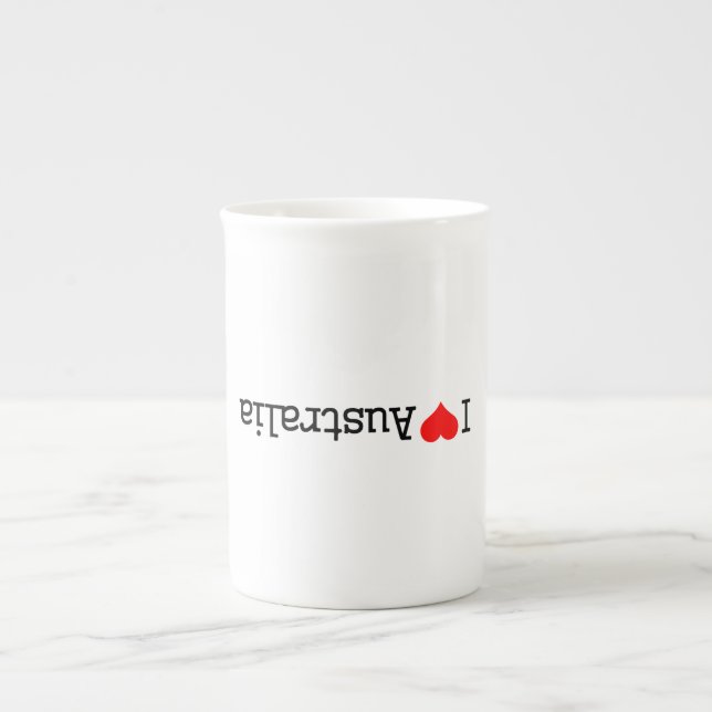 Taza De Porcelana Amo Australia (Frente)