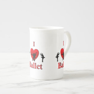 Taza De Porcelana Amo el baile de ballet