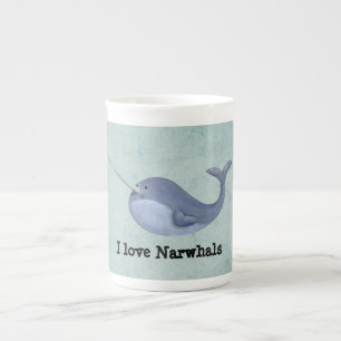 Taza De Porcelana Amo Narwhals
