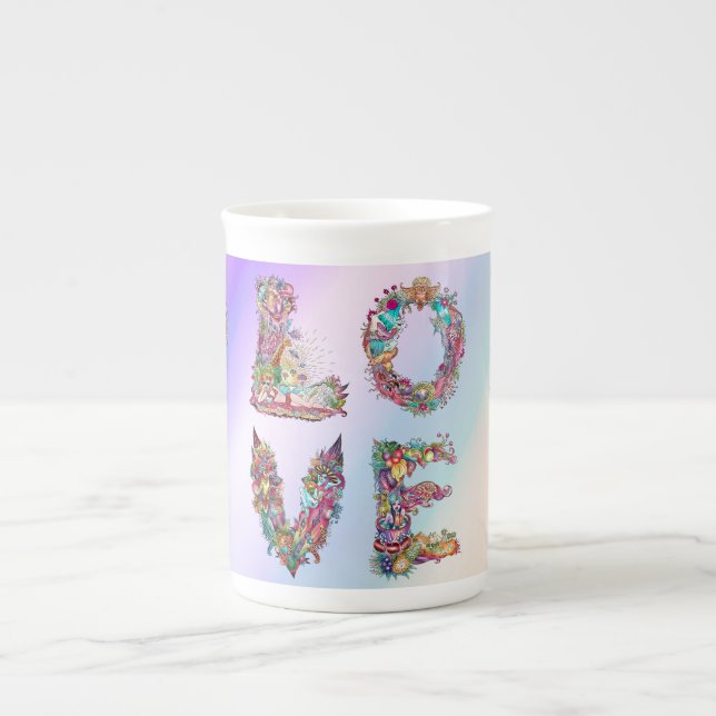TAZA DE PORCELANA AMOR (Frente)
