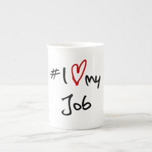 Taza De Porcelana # amor de I mi trabajo