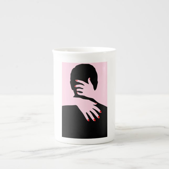 TAZA DE PORCELANA AMOR Y ROMANÍA (Frente)