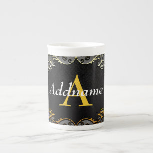 Taza De Porcelana Añadir su nombre e inicial