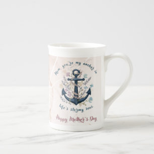 Taza De Porcelana Ancla firme - Día de la Madre