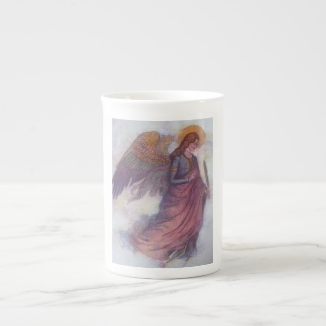 Taza De Porcelana Ángel, mensajero (Frente)