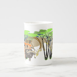 Taza De Porcelana Animales africanos, el majestuoso safari