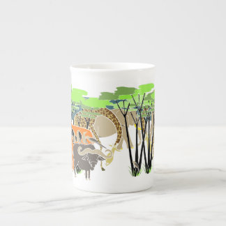 Taza De Porcelana Animales africanos, el majestuoso safari