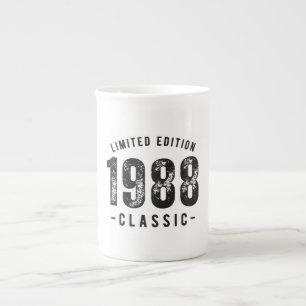 Taza De Porcelana Año de nacimiento clásico 1988