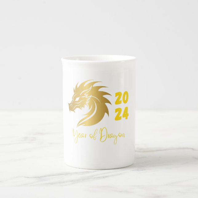 Taza De Porcelana Año del Dragón 2024 (Frente)