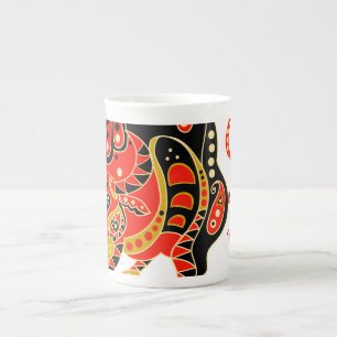 Taza De Porcelana Año del Ox