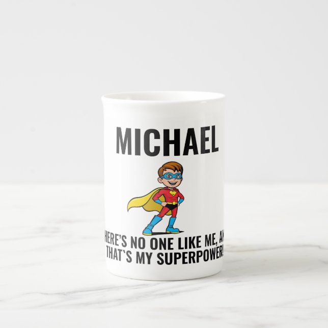 TAZA DE PORCELANA ANTI-STRESS KIDS HERO SUPERHERO POWER (Frente)