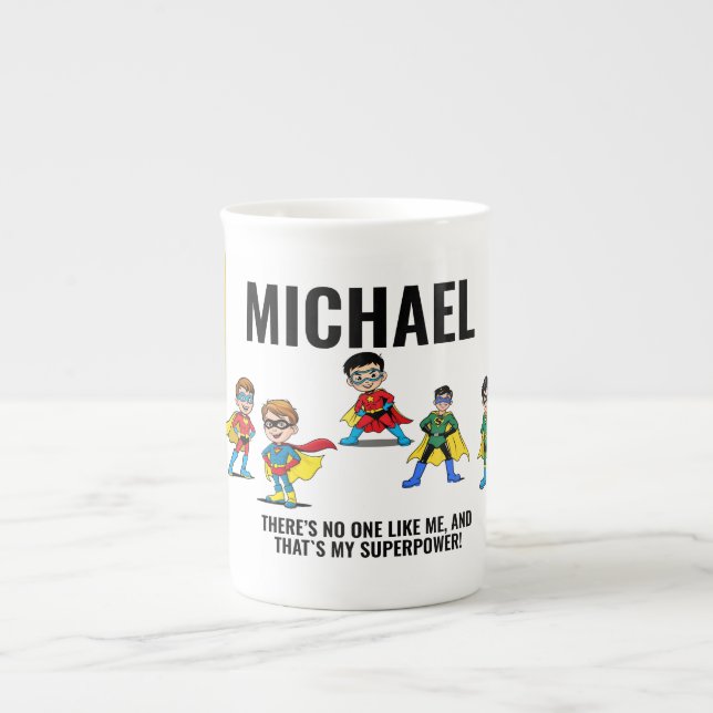 TAZA DE PORCELANA ANTI-STRESS KIDS HERO SUPERHERO POWER (Frente)
