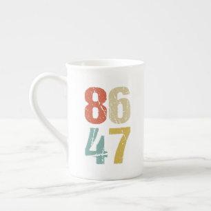 Taza De Porcelana Anti-Trump - 86 47 I