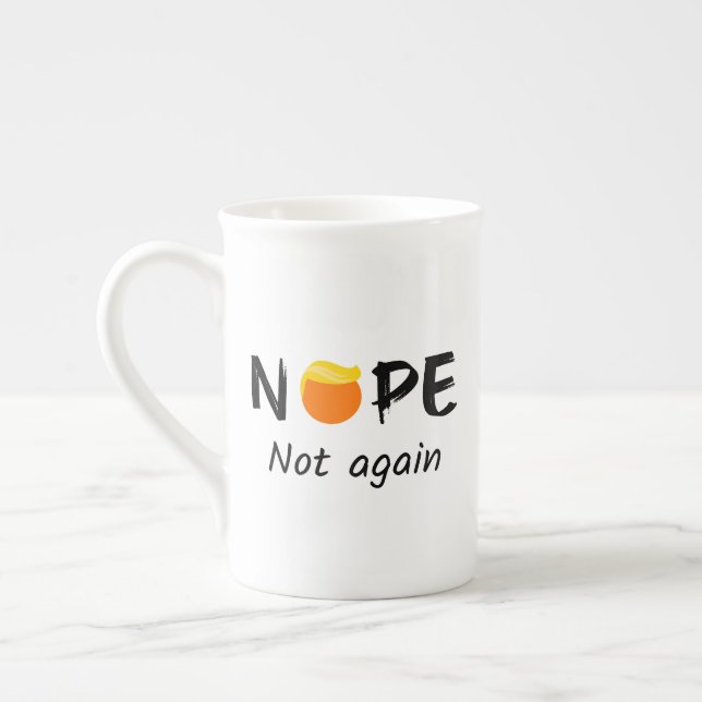 Taza De Porcelana Anti Trump - No, No Otra Vez (Izquierda)