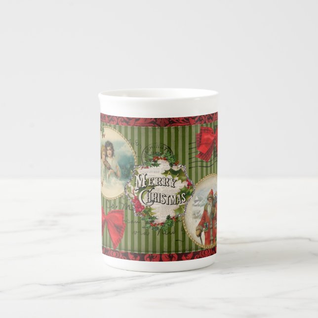 Taza De Porcelana Antiguos Navidades de moda (Frente)