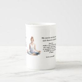 Taza De Porcelana Antistress Peace serenity Chakra Relax calm