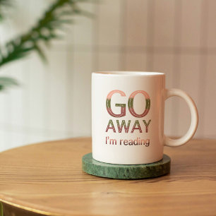 Taza De Porcelana Apártate Estoy Leyendo Cita