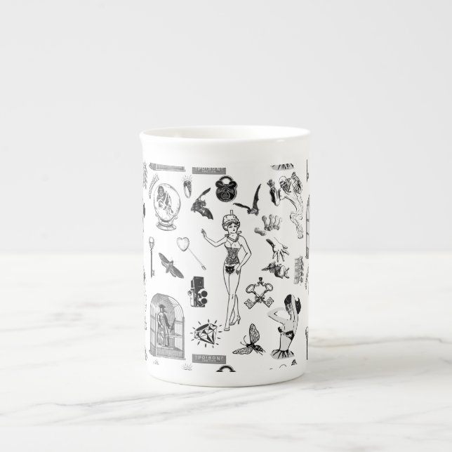 Taza De Porcelana Apothecary (Frente)