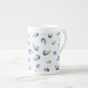 Taza De Porcelana Arándanos Azules Fruta