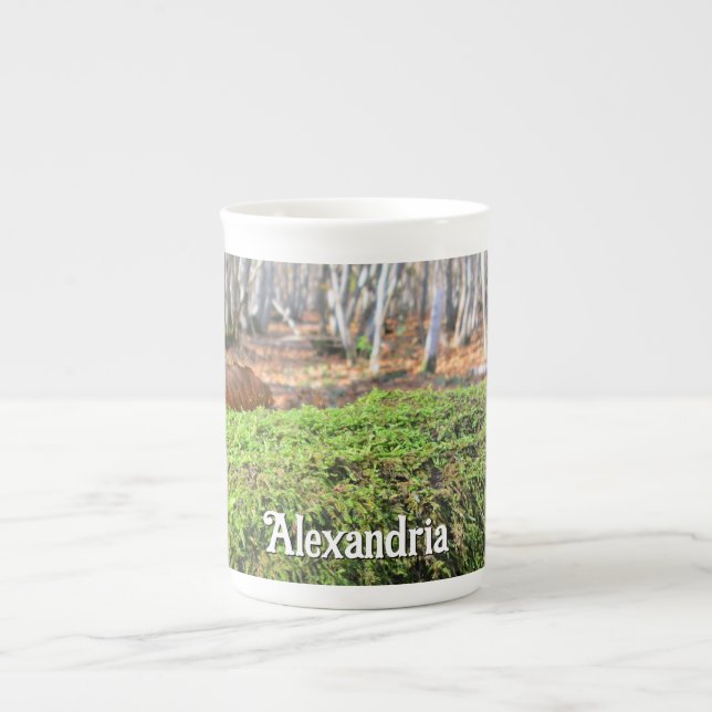 Taza De Porcelana Árbol caído en otoño de Moscú - Personalizado (Frente)