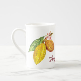 Taza De Porcelana Árbol de chocolate acuático