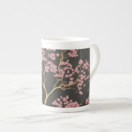 Taza De Porcelana Árbol de flores de cerezo