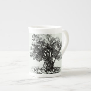 Taza De Porcelana Árbol de oliva antiguo Café Mug