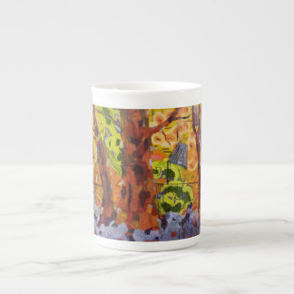 Taza De Porcelana Árboles abstractos
