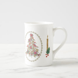 Taza De Porcelana Árboles de Navidad pintorescos