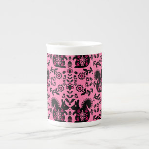 Taza De Porcelana Ardilla Escandinavia Nórdica Arte Popular