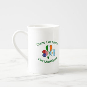 Taza De Porcelana Argentina Irlanda EE. UU. Trébol Personalizado 