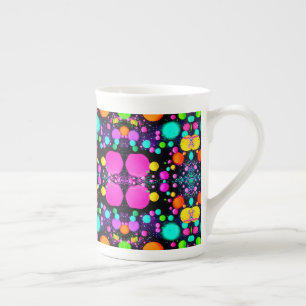 Taza De Porcelana arte abstracto brillante