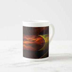 Taza De Porcelana Arte abstracto de la jungla de Mystique